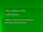 Labor Issues of the Hotel Industry