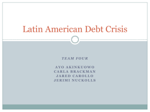 Latin American Debt Crisis