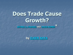 Does Trade Cause Growth? By JEFFREY A. FRANKEL AND DAVID