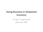 Doing Business in Globalized Economy