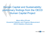 The OECD Human Capital Project: first findings
