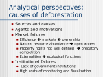 Technologies and deforestation (Angelsen and Kaimowitz 2001)