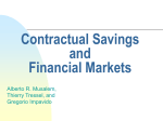 Contractual Savings and Financial Markets