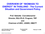 RENEWABLE ENERGY DEVELOPMENT AND DEPLOYMENT IN THAILAND