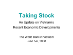 Taking Stock An Update on Vietnam’s Recent economic