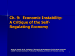 Economic Instability: A Critique of the Self