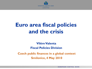 Euro area fiscal policies and the crisis
