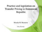 Practice and legislation of TP