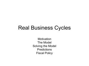 Real Business Cycles - Villanova University