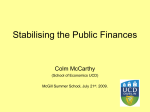 Colm McCarthy - The Irish Economy