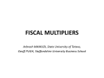 Fiscal multipliers