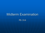 Midterm Examination - Washington State University