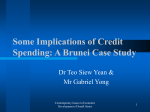 Some Implications of Credit Spending