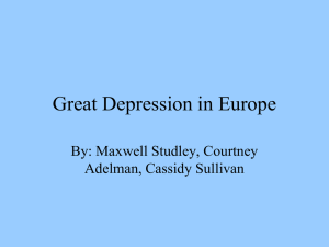 Great Depression in Europe - Mr. Dizel's Online Classroom