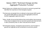 Solow (1957) “Technical Change and the Aggregate