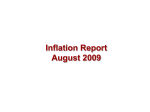 Bank of England Inflation Report August 2009