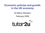 Economic policies and growth in the UK economy