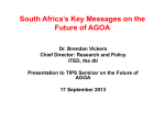Key Messages for AGOA Lobbying Mission