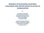 HIGHER EDUCATION IN DEVELOPING COUNTRIES: THE …