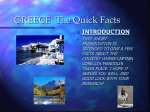 GREECE: The Quick Facts