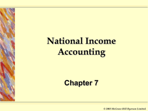 National Income Accounting - Queen's Economics Department