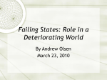 Failing States: Role in a Deteriorating World