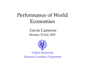 Macroeconomics - Nuffield College, University Of Oxford