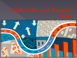 Public Policy and Financial Crises