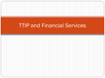 TTIP and Financial Services - International Trade Relations
