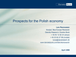 Robust recovery under way - prospects for the polish economy