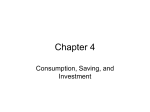 Lecture 6. Consumption, Saaving, Investment