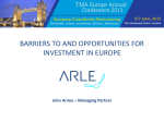 TMA Europe Conference will be held at the Landmark Hotel