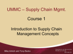 UMMC – Supply Chain Mgmt.