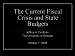 The Current Fiscal Crisis and State Budgets