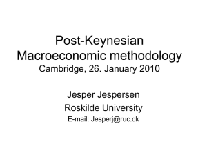 Post Keynesian Macroeconomics