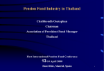 Pension Fund Industry in Thailand
