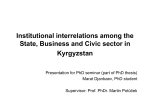 Institutional interrelation among the Government and