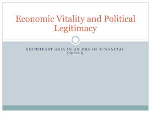 Economic Vitality and Political Legitimacy