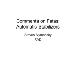 Comments on Fatas: Automatic Stablizers