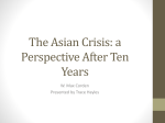 The Asian Crisis: a Perspective After Ten Years