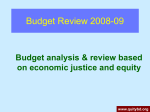Budget Review 2008-09