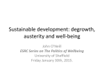 Sustainable development: degrowth and beyond