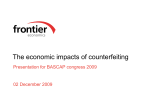 The economic impacts of counterfeiting