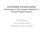Unorthodox monetary policy - effas-ebc