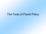 The Tools of Fiscal Policy