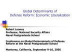 Global Determinants of Defense Budgets: Economic