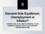 Chapter 26 DEMAND-SIDE EQUILIBRIUM: UNEMPLOYMENT OR INFLATION?