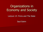 Organizations in Economy and Society