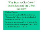 Why Does A City Grow? Institutions and the Urban Economy