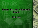 Factors that Lead to Economic Growth